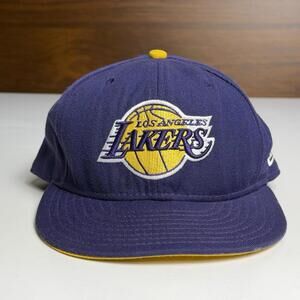 New Era Los Angeles Lakers 59FIFTY Hat Cap 7 3/8 Fitted Purple Team Logo